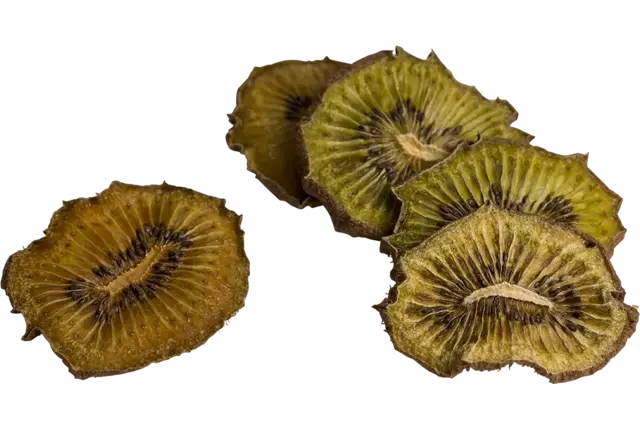 Gedr. groene kiwi schijfjes 80-120st kist 15 stuks